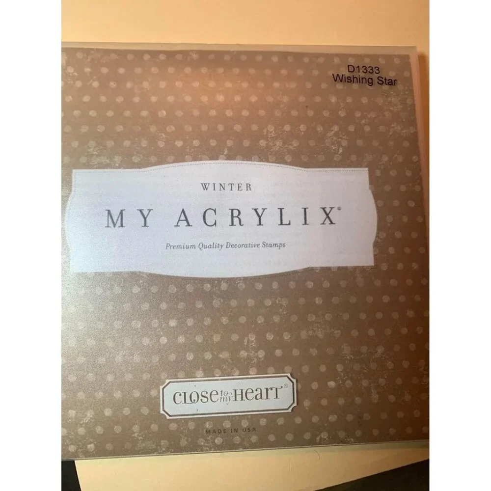 Close To My Heart D1333 Wishing Star Premium Decorative Acrylic Stamps Set